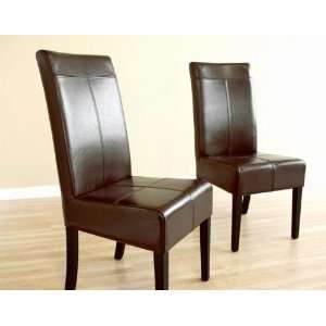  Morena Leather Dining Chairs Set of 2 by Wholesale 