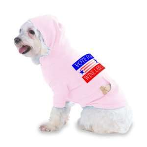 FOR WINE LABELS Hooded (Hoody) T Shirt with pocket for your Dog or Cat 