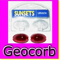 Tanning Bed Eyewear SUNSETS 1 Pair Eye Goggles ~ RED  