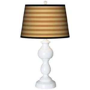 Butterscotch Parallels Giclee Sutton Table Lamp
