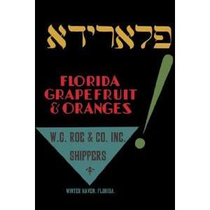  Florida Grapefruit and Oranges   Poster (12x18)