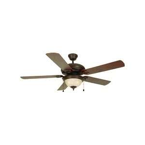   Collection 52 Ceiling Fan Oil Rubbed Bronze with Tea Speckled Glass