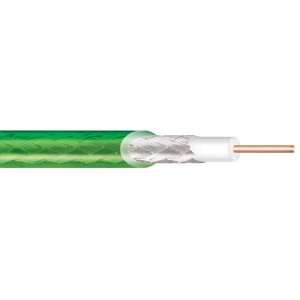   Foot In Wall Broadcast Grade 75 OHM RG 6 Coax Cable Green Electronics