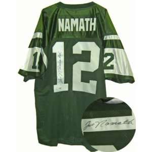  Joe Namath Signed Green New York Jets Jersey Sports 