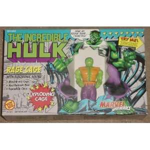   Incredible Hulk Rage Gage with Electronic Sound & Exploding Cage 1991