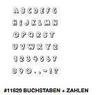 Airbrush Schablone   Stencil DIN A5 #11629 Buchstaben +