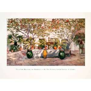  1905 Color Print Villa Caid Mahomed Residence Newton 