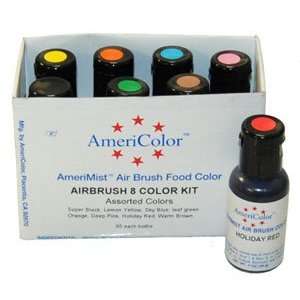  AMERICOLOR Cake Colors AB8K AmeriMist 8 COLOR KIT .7 Ounce 