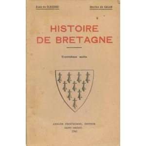  Histoire de Bretagne Calan Charles de Cleuziou Alain du 