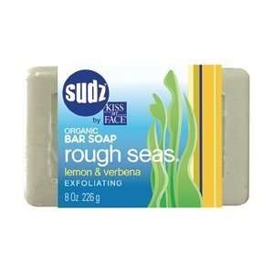 Sudz by Kiss My Face Bar Soap, Rough Seas, Lemon & Kelp, Exfoliating 