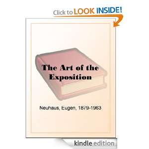 The Art of the Exposition Eugen Neuhaus  Kindle Store
