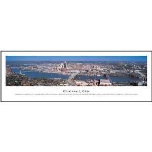  Cincinnati, Ohio   Series 3 Panoramic View Framed Print 
