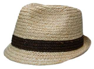   100% Raffia Braid Paper Straw Lining Fedora Summer Trilby Hat Cap M~L