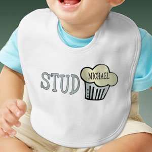  Personalized Baby Bib   Stud Muffin Baby