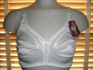   Double Support 42C Seamless Wire free Bra $29 Full Busted white  