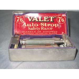  Antique Valet Auto Strop Safty Razor Set 