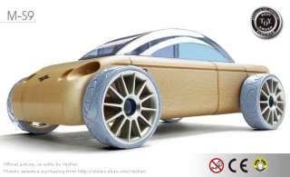 Automoblox Mini S9 Sedan Wooden Model Car Toys Blue NEW  