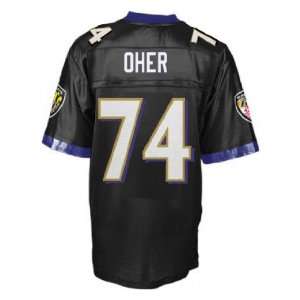  Baltimore Ravens jersey #74 Oher black jerseys size 48 56 