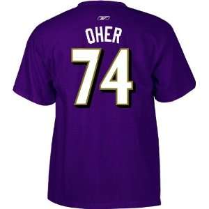  Michael Oher Baltimore Ravens Purple NFL Player T Shirt 