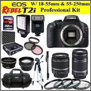  Canon EOS Rebel T2i 18 MP CMOS APS C Digital SLR Camera with Canon 