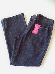 Womens Lane Bryant Dark Denim Secret Slimmer Venezia Plus Jeans Pants 