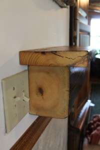 145 Antique saw cut rustic log shelf, 21 Basswood reclaimed display 
