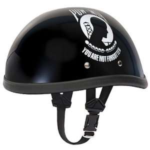   POW MIA Skull Cap Novelty Motorcycle Half Helmet [Small] Automotive