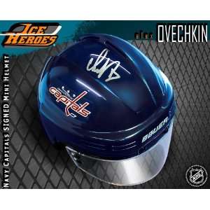  Alexander Ovechkin Autographed Mini Helmet Sports 