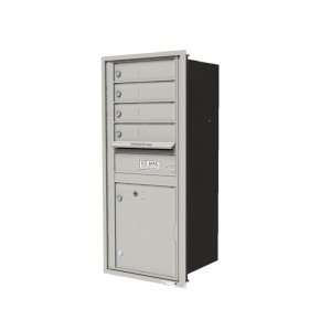   Horizontal Cluster Mailboxes in Postal Grey   Rear