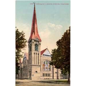  Postcard Central Methodist Episcopal Church   Stockton California