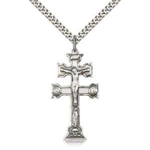  Sterling Silver Caravaca Crucifix Pendant Jewelry
