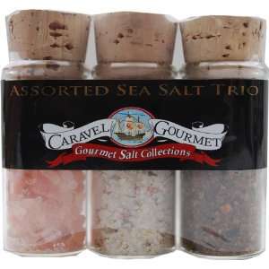 Caravel Gourmet Sea Salt Trio, Assorted Grocery & Gourmet Food