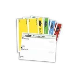 Fellowes CRC00271 Storage Box Labels, 8 1/2x11, 20/PK, Assorted, Sold 
