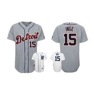  Detroit Tigers Authentic MLB Jerseys Brandon Inge GREY 