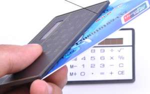 New slim Mini pocket calculator Credit card Gadget gift  