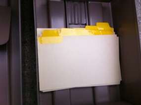   MID CENTURY METAL 2 DRAWER CARD FILE Steelmaster Cabinet Box  