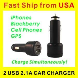 Amp Dual USB Car Charger iPod iPhone 3s 4  HTC  