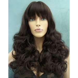 CARLOTTA Sexy Exotic Waves Wig #4 DARK BROWN by THE NATURAL COLLECTION