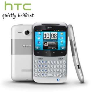 HTC Status Mobile Phone AT&T Unlocked Dedicated Facebook Share (White 