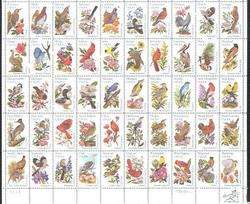 USPS 50 STATE BIRDS AND FLOWERS STAMPS W/ALBUM NR  