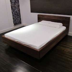  Sarabi Studio Cubic Floating Bed with Platform in Walnut 