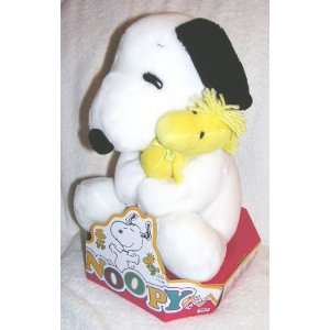   Peanuts 11 Plush Sitting Snoopy Hugging Woodstock Doll Toys & Games