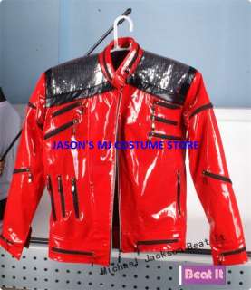 CLASSICA MICHAEL JACKSON BEAT IT RED JACKET ANY SIZE  