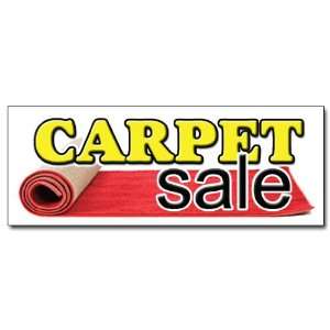    48 CARPET SALE DECAL sticker store carpeting 