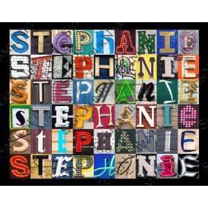  STEPHANIE Personalized Name Poster Using Sign Letters 