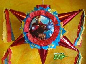 Pinata Iron Man B Day Party Holds Candy Star Shaped  