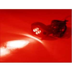 RED 4LED NEON MOTORCYCLE / CAR / BOAT / HOME / POD LIGHT BRIGHT 4 LED 
