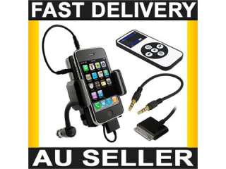 FM Transmitter to Car Radio Kit for Apple iPhone Hands Free Holder 