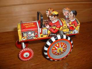 Vintage Marx QUEEN OF THE CAMPUS key wind jalopy works great  
