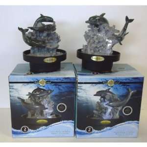 Lighted Dolphin Waterfall Case Pack 4 